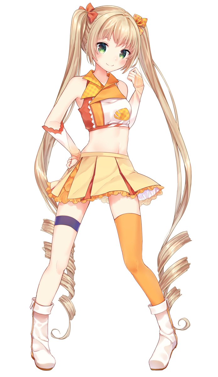 黄桜すい 公式 お知らせ クラウドファンディングの第一目標の一つ モーターショーコンパニオン風の衣装のくはないな Kuhanaina ちゃんが完成しましたですぃ ˊᗜˋ イラストは 星乃ゆらさん クラウドファンディングのリターングッズにも