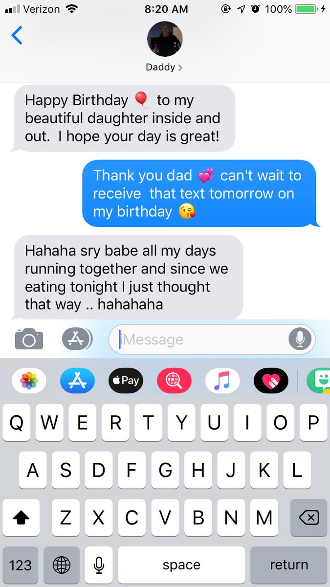 BurnsCourt's tweet photo. Gotta love my dad 😂 At least he's thinking about me 💞 https://t.co/27NFrW7MwH