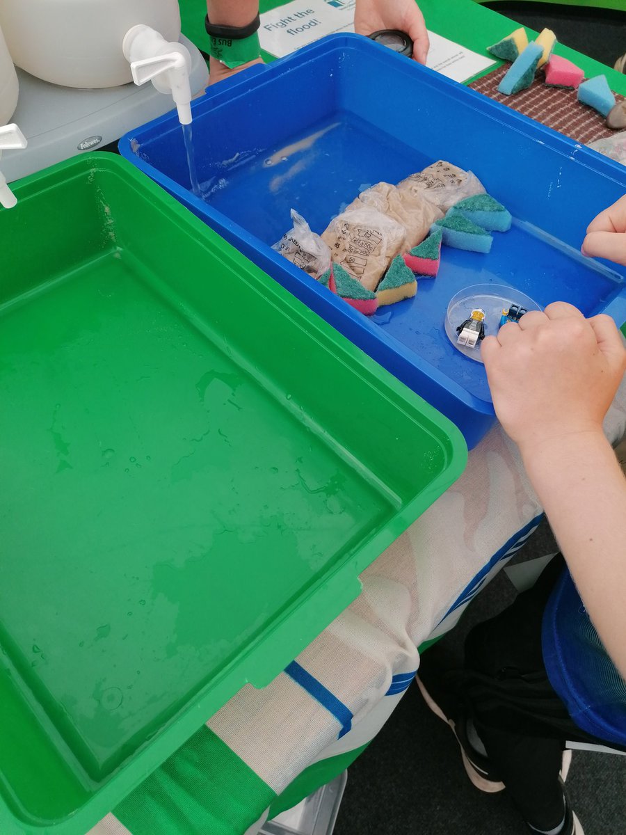 moyle_n's tweet photo. Our pupils built a damn to fight the flood at the Green Schools stand they had the winning time of 2mins and 40 secs! https://t.co/61kTyhA5BK