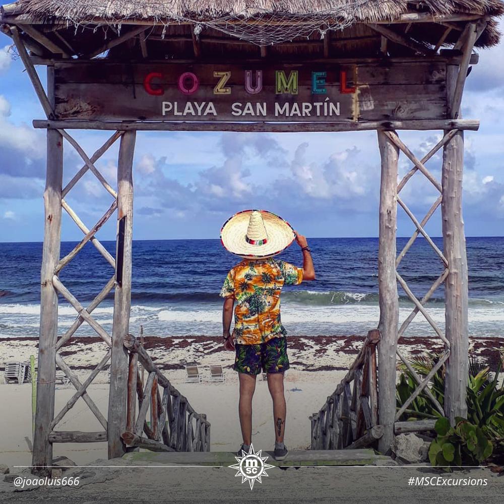 MSCCrucerosESP's tweet photo. ¿Sueñas con unas inolvidables vacaciones en el Caribe? Hazlo realidad como Joao, en esta increíble foto de Cozumel. #MSCExcursiones  https://t.co/tuauDWhsDe https://t.co/R2dhHOxx7j