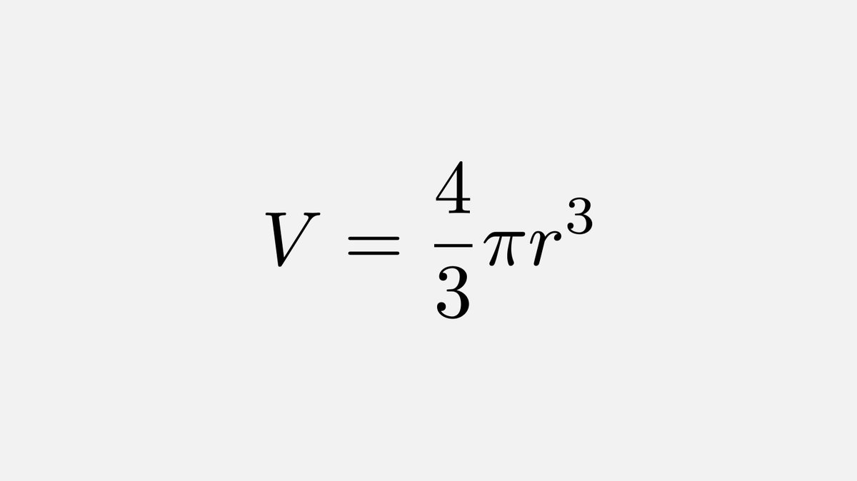 fermatslibrary's tweet image. It was only 282 years ago that Euler presented in his textbooks the exact formula for the volume of a sphere