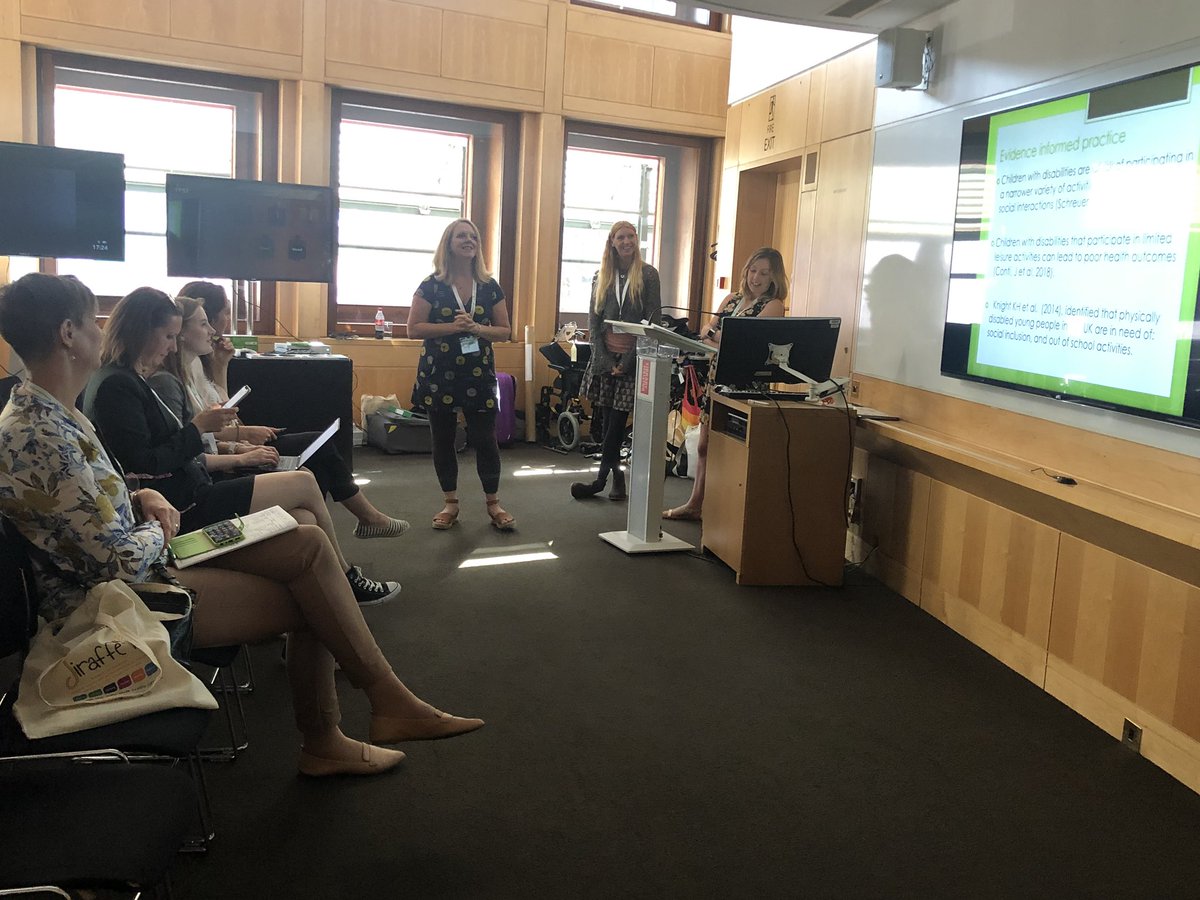 treloars's tweet photo. Our fab OTs presenting this afternoon on Gaming outside of the box @OTTreloars #CYPF19 https://t.co/8O7kQBbi3n