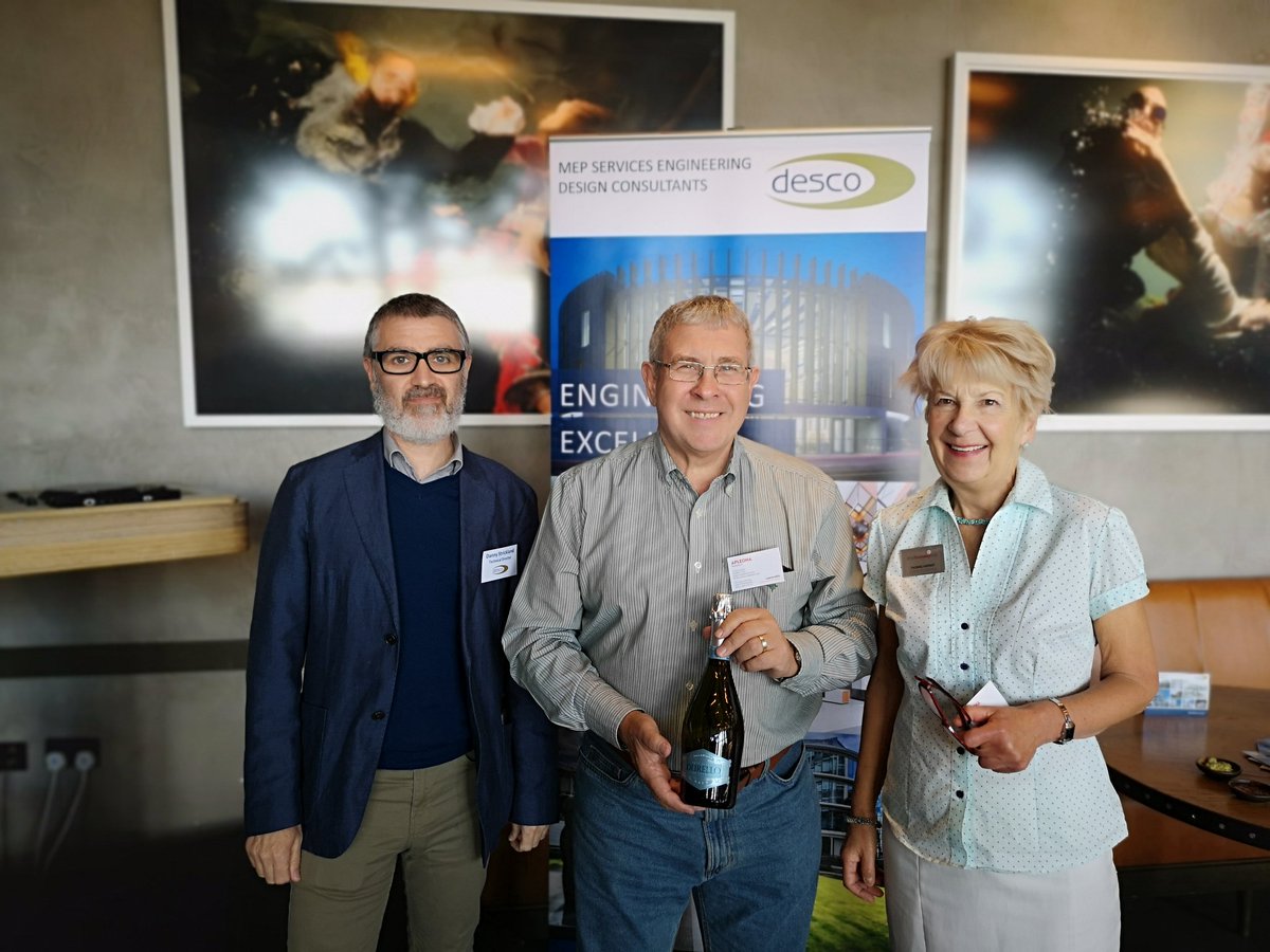 Congratulations Laurie of Apleona on the prize draw. Thank you <a href="/Desco_MEP/">Desco Ltd</a> for sponsoring today's #networking event.