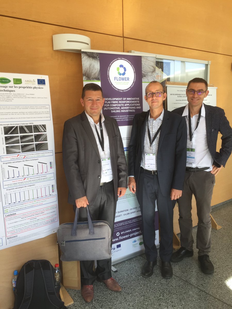 FLOWER_interreg's tweet photo. 🗣️ Plusieurs partenaires de @FLOWER_interreg réunis aujourd'hui à Troyes pour la 5e édition du colloque "Fibres Naturelles et Polymères", organisé par #FRD et #APM - @Recherche_UBS @IRDL_News @BiaInra @Ecotechnilin #HowaTramico @Channel_Manche https://t.co/iH9Q3fyWrA
