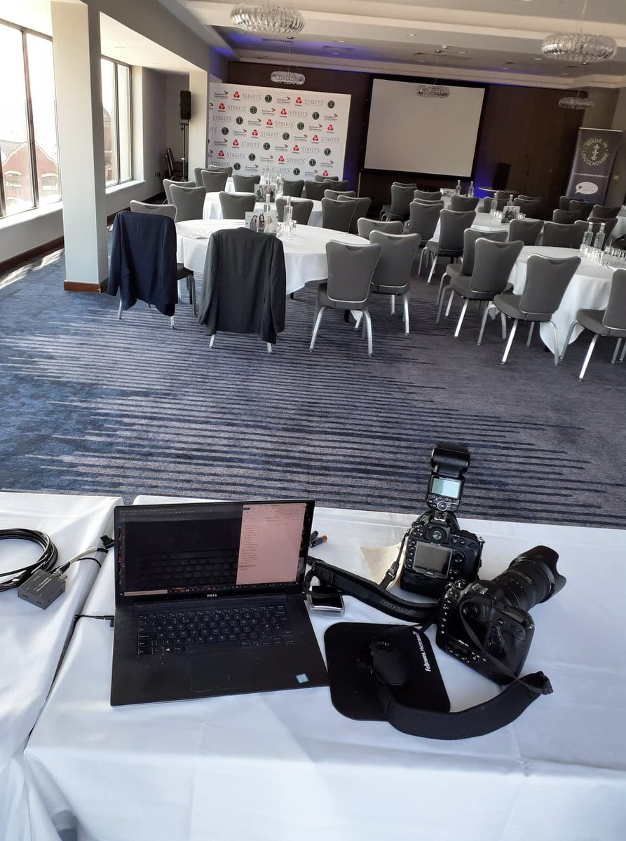 All set and ready to photograph the @StreetsAcc  'Made In Lincolnshire' awards at @doubletreelinc #MadeInLincolnshire  @NatWestComm @BusinessLincs
#awards #lincolnshire #manufacturing