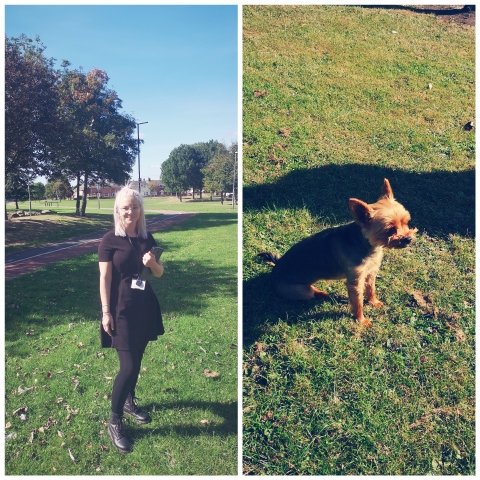 Im out on the Manor estate today and i have the best helper. My tenant came out to see me with this little lady.  #littlehelper #communityspirit