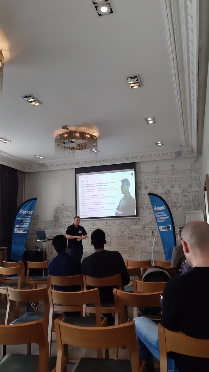SericSystems's tweet photo. @Arcserve telking us about their history and appliances #SOT19 @CorinthianClub https://t.co/wANTYSPpKi
