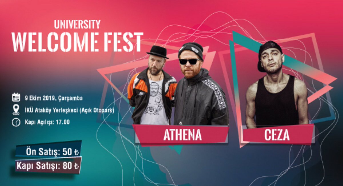 Mezunlarda Welcome Fest içinde "Kültürlü mezunlarımız! Yeni bir döneme başlarken sizi de aramızda görmek bizi mutlu eder! Welcome Fest için biletler; iyzi.link/AA2A7A