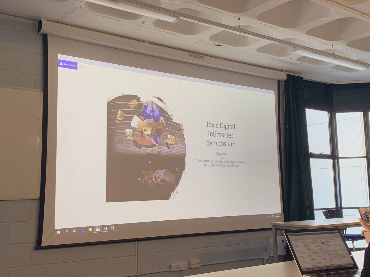 katietyrrell99's tweet image. At the Toxic Digital Intimacies Synopsisum hosted at @Uni_of_Essex by @ciscUoE, fascinsting presentations so far investigating young peoples experiences of unsolicited sexual content, harassment and mediated intimacy! 📱#digitalintimacy #cisc2019