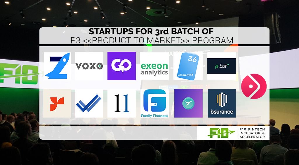 FintechCH's tweet photo. Meet the new 13 Fintech Startups of the @F10_accelerator Program 2019 in Zurich https://t.co/T6ifm6tVWB @SmartOversight @ZappyAi @Yova_Investing @gosavers @Ebot7Info @easy_send @bsurance #fintech #startup #accelerator #insurtech #payment #banking #blockchain https://t.co/zue8I93YBS