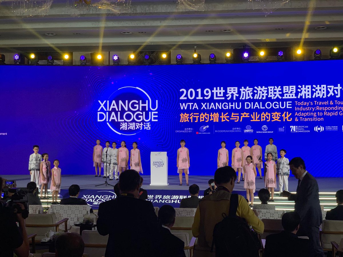 ETC_Corporate's tweet photo. ETC Executive Director @santander_edu is taking part at the @WTASocialMedia Xianghu Dialogue 2019 🇨🇳 to meet with Chinese partners & discuss joint future actions to capitalise on #ECTY2018 success and further develop Chinese tourism to Europe. https://t.co/F7L7Iuj81N