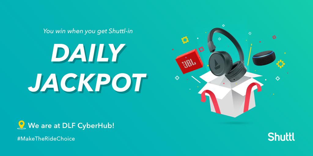 Shuttl_Ind's tweet photo. Haven't visited us yet at DLF #CyberHub, Gurugram? Bring along your friends and get a chance to win Bluetooth headphones, JBL speakers &amp; more!🤩

Tag your friends in #Gurgaon with whom you wish to win these goodies.🎁

#MakeTheRideChoice #Shuttl #Contest #ContestAlert https://t.co/qHZcKxbaeT