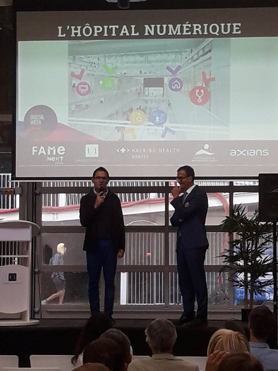benoit_furet's tweet photo. Démarrage de la Conférence #Hopital_numerique dans le cadre de la @NantesDigitalW organisée par l' #isite_next @FameNantes @UnivNantes @LaboLS2N 
J'interviens sur la 3D dans les bâtiments de Santé 
C'est le premier événement de la Halle 6 avant la fête de ce soir https://t.co/rH5bqCo51C