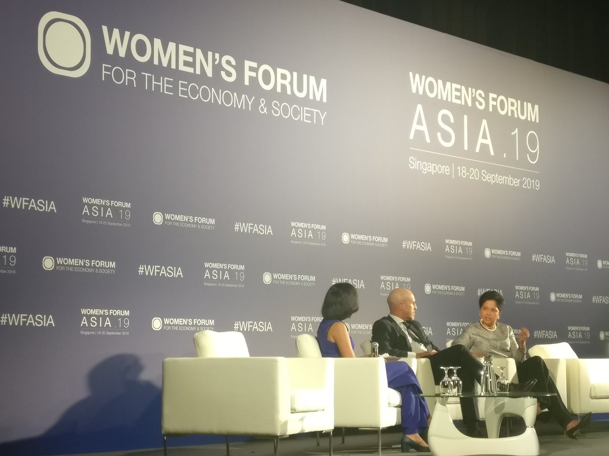 NehaRThakkar's tweet photo. 'You can't be what you can't see' - so glad I live in an era to see this! @IndraNooyi - you are a role model to many, and thank you for that! #WFASIA #inseadforgood #balanceforbetter https://t.co/rp5LKoEybm