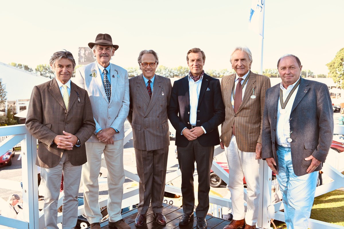 PlanetGMA's tweet photo. Delighted to be part of the Credit Suisse Historic Racing Forum once again at #goodwoodrevival and joining friends @GMDesign @MrDerekBell @Massjochen #Alaindecadenet @CreditSuisse reminiscing about racing in the 1970s.
#Gordonmurray #gordonmurraydesign https://t.co/AQSDMBLn4q