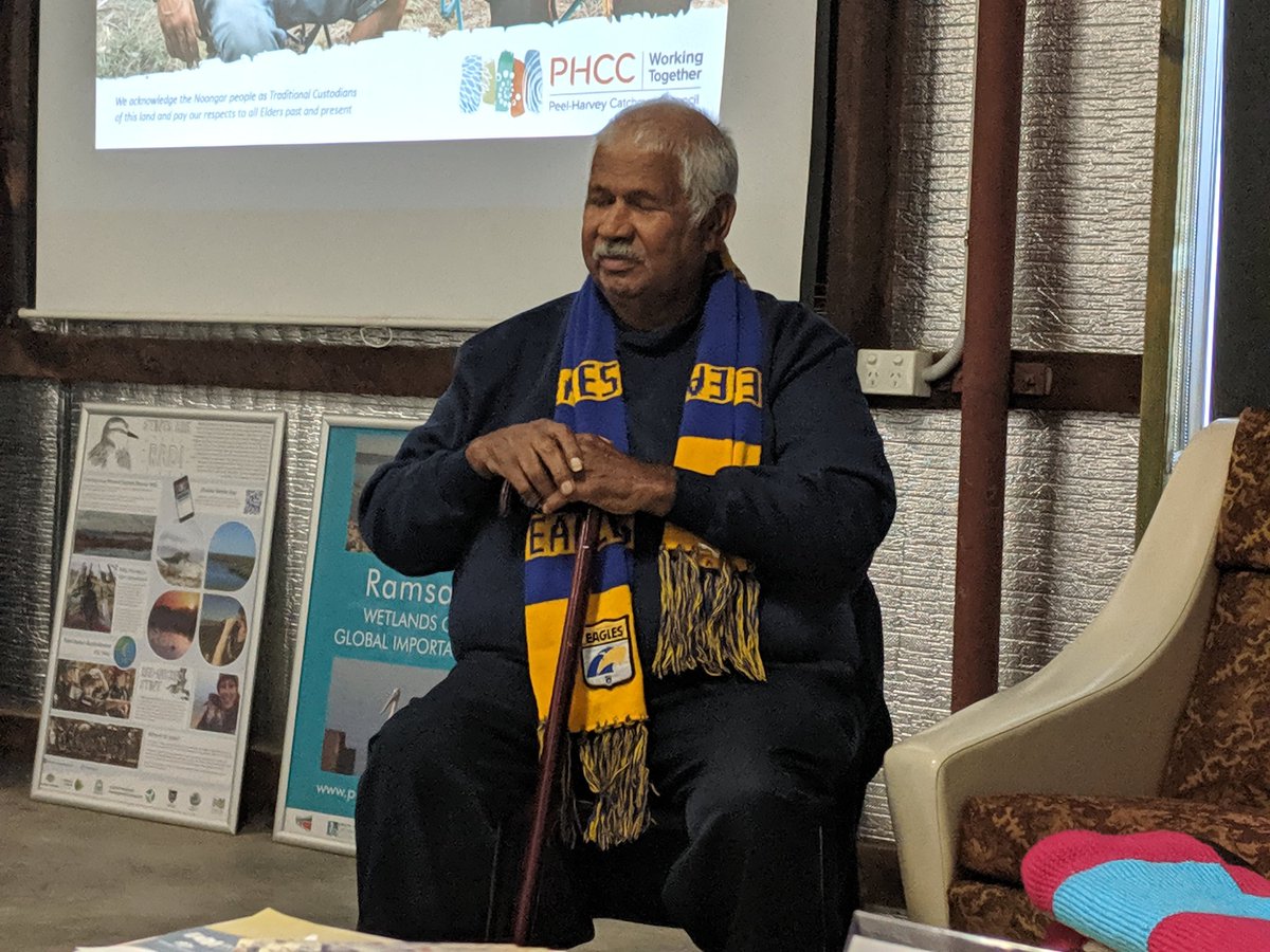 Uncle Harry delivering a very heartfelt Welcome to Country at our SHARE in the Shed on Noongar Participation #NLP