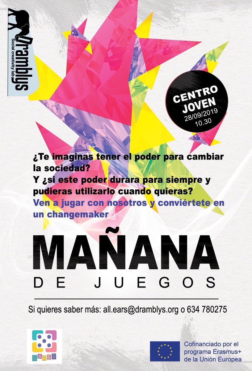 dramblys_org's tweet photo. El día 28 de sept. queremos compartir la mañana con vosotros jugando a ser emprendedores comprometidos con el cambio social. Durante la mañana vamos explorar el potencial de los juegos como herramienta del cambio social. Y nada mejor que jugar para ello. ¿Jugamos? #boardgames https://t.co/1Hwm85F3dv