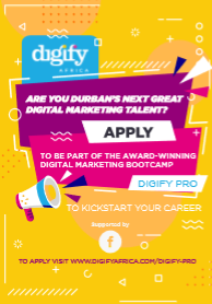 owethumack's tweet photo. DURBAN: Applications for @DigifyAfrica's Facebook-backed program closes 20 September 2019. A FREE ten-week intensive digital skills boot camp preparing you for a future career in digital marketing. Apply here: https://t.co/KqztrsrufI https://t.co/1DQaOZhlga