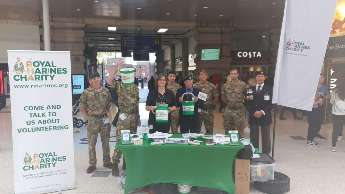 Fantastic support today at Waterloo Station collecting for RMA - The Royal Marines Charity.

If you’re in London, come along and meet the team. #RMfamily