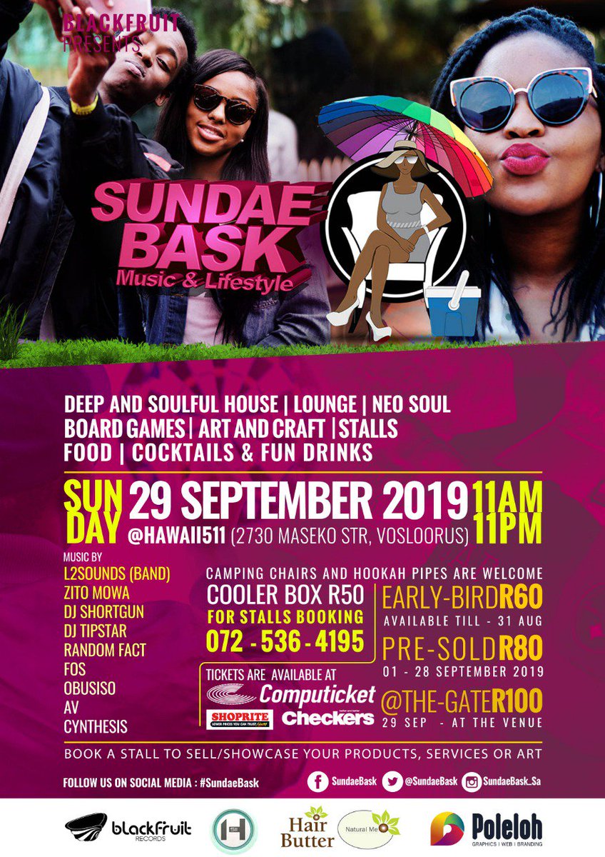 DJTipstar_SA's tweet photo. Competition Time !!!!!!!!!!!!!!💃

Prizes : 

5 X Tickets [for you and your squad 😄] 
1 X bottle of Tanqueray Gin 

Closing date  Thurday 26 September 2019
Winner announced  Friday 27 September  2019.
#SundaeBask #itsadaything #sundayfun #partyinstyle https://t.co/hzwWpurjZ0
