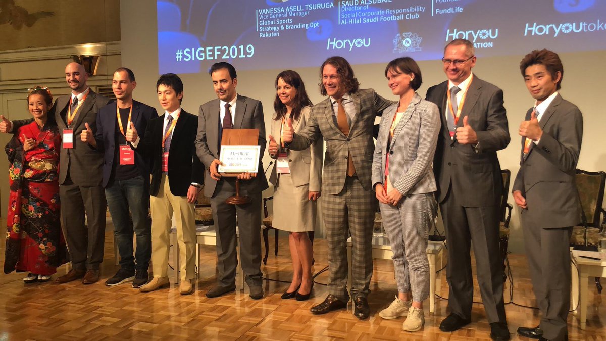sigef20's tweet image. The Plenary Session on Sports for Good has concluded with an honorable mention and recognition to the Social Corporate Responsibility Director of the @Alhilal_EN @Alhilal_FC FC at #SIGEF2019 in #Tokyo