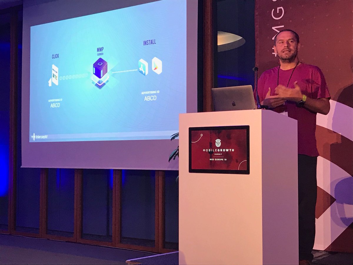 peggyanne's tweet photo. Is Your Data Lying to You? Mehmet Bilgin @interceptdcom Good timing in the industry for a crash course in mobile attribution &amp; app marketers absorb the practical talk from interceptd explaining click spamming and why its critical to watch for this in your app. #MGS19 #Berlin https://t.co/xakyC8PtGf