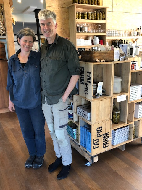 AusHCSriLanka's tweet photo. Learning from Matthew and Sadie at Fat Pig Farm in #Tasmania about the importance of knowing where your food comes from, sustainable food production and soil health. #yourambassadors #gourmetfarmer #freerange #fatpigfarm #sbsfood #discovertasmania 🇦🇺 https://t.co/azpi5rwBMI