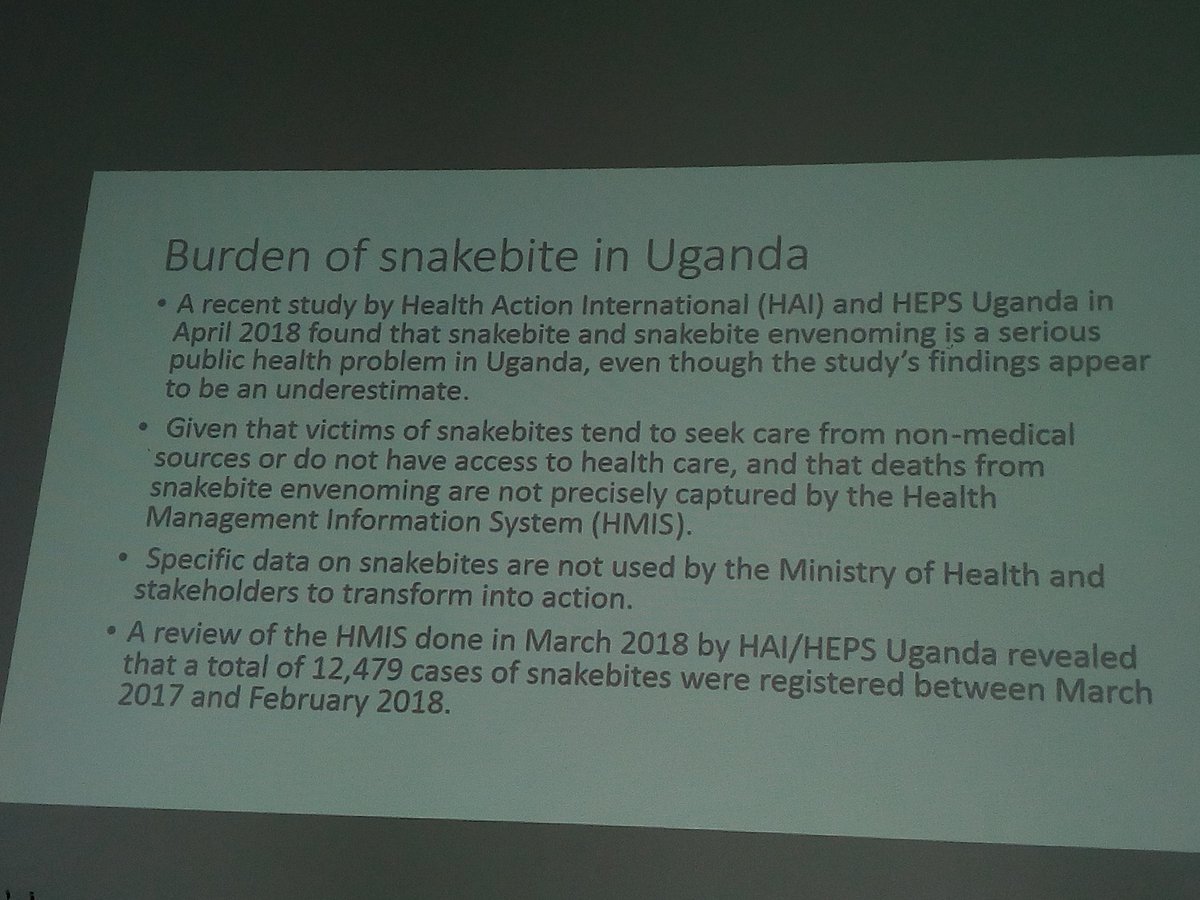 hepsuganda's tweet photo. A study we conducted in partnership with @HAImedicines  revealed that 12, 479 cases of snakebites were registered btn March 2017 &amp; Feb 2018. #internationalsnakebiteawarenessday @MinofHealthUG @SnakesUganda @UWEC_EntebbeZoo @HAImedicines https://t.co/6W8zPUyZx2