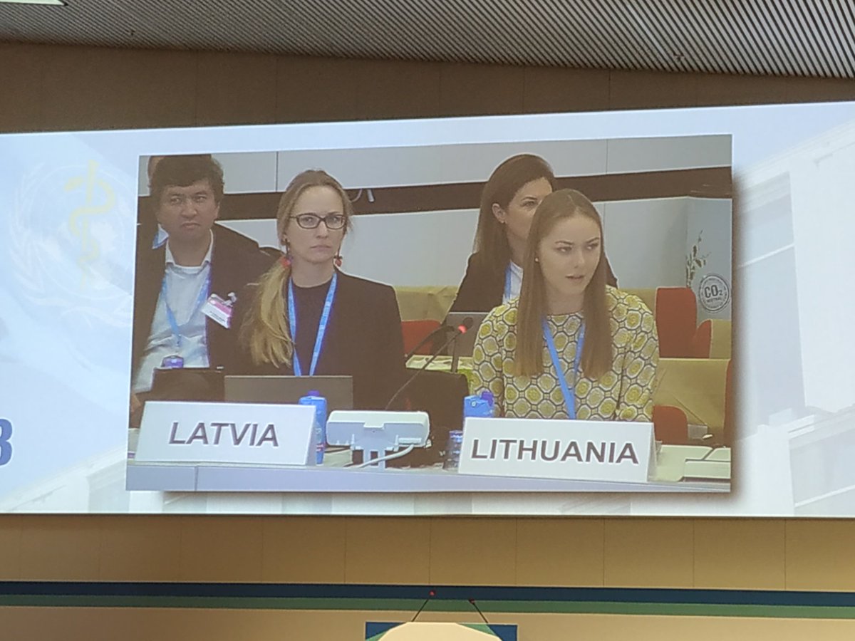 Lithuania supports the draft resolution of the WHO on #healthliteracy in a statement read out by their first-ever Youth Delegate @a_martinonyte from @LiMSA_LT

#meaningfulyouthparticipation
#RC69Cph