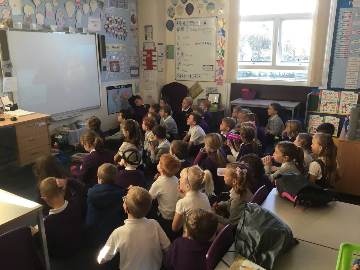 Portyschool's tweet image. P2/3P and P2/3C enjoying Newsround during social snack. @BBCNewsround #Socialsnack #Newsround