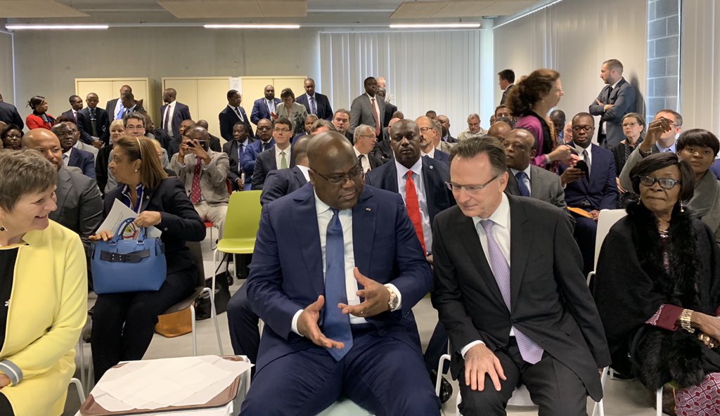 Presidence_RDC's tweet photo. #RDC 19.09.19 #Belgique Le Chef de l’État visite l’université de Gembloux Agro-Bio Tech  @AgroBioTech. Cette Faculté fondée en 1860 est la plus ancienne institution belge d'enseignement et de recherche qui se consacre exclusivement à l'agronomie et l'ingénierie biologique. https://t.co/Y7IU6BZldP