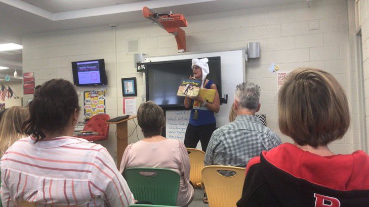MrsJeffcoatbook's tweet photo. Book Fair Preview for the teachers! Another one in the books! I LOVE my job! @Scholastic #Readingissnowmuchfun #UCPSLibraryLife https://t.co/vy73O8Q2yb