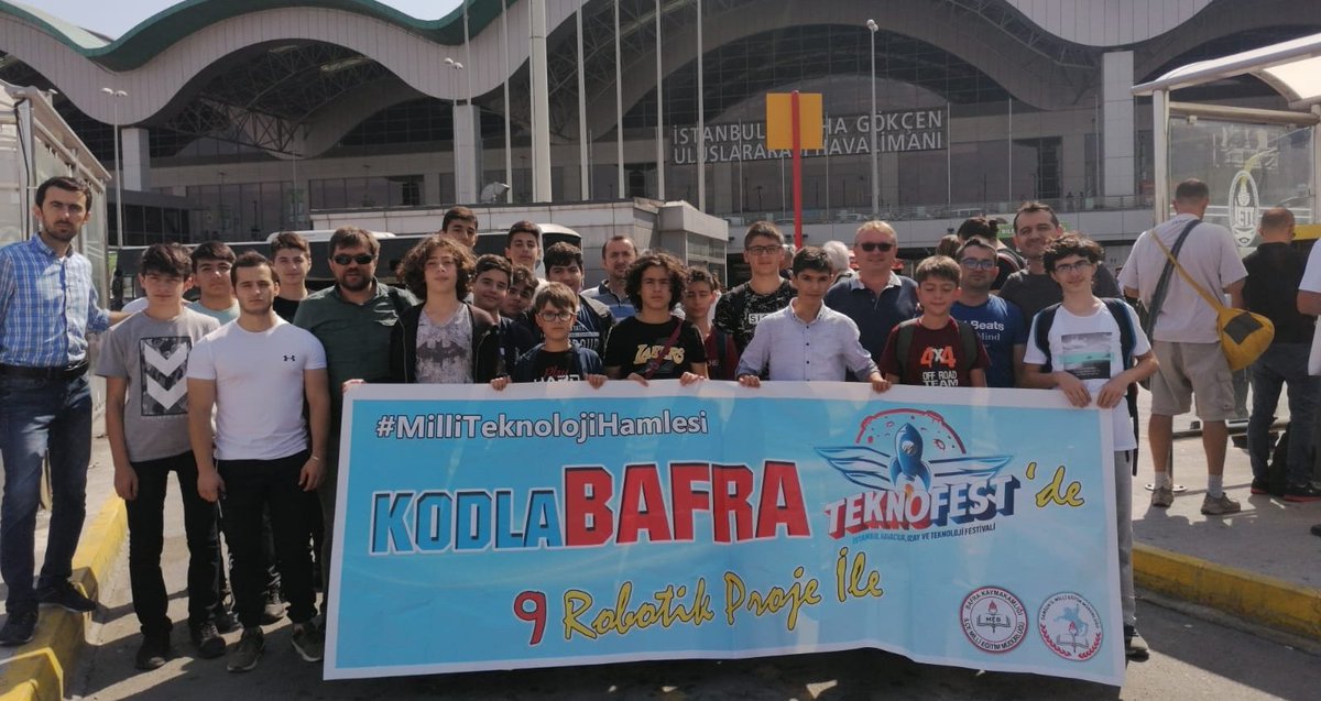 #TEKNOFEST için İstanbul'a iniş yaptık. Yarın yarışma alanindayiz.
Bafra için, Samsun için, Türkiye için #MilliTeknolojiHamlesi

<a href="/mehmetalikatip1/">Mehmet Ali KATİPOĞLU 🇹🇷</a> <a href="/CevdetErturkmen/">Cevdet Ertürkmen</a> <a href="/manevikodlama/">Manevi Kodlama</a> <a href="/55Akkus/">FATİH AKKUŞ 🇹🇷</a> <a href="/CoskunESEN57/">Coşkun ESEN</a> <a href="/osmankaymk/">Osman KAYMAK</a> <a href="/MaarifHareket/">MaarifHareketi🇹🇷</a>