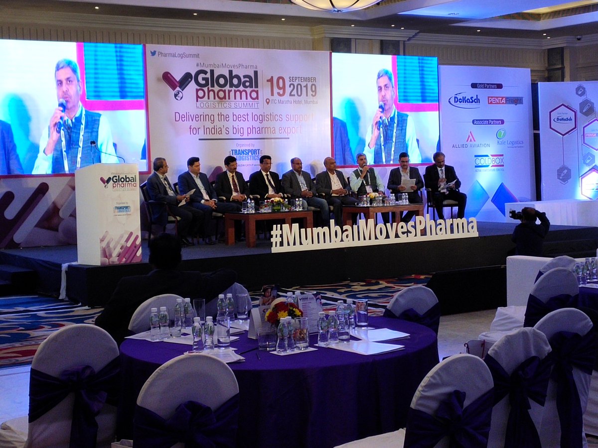 PharmaLogSummit's tweet photo. Panel 3: Airlines, forwarders and handlers - how to fill gaps and eliminate temperature excursions

@ITLNLive #GlobalPharmaLogSummit #MumbaiMovesPharma #logistics #pharma #ColdChain #PharmaLogisticsSummit #aircargo #PharmaCargo #Mumbai https://t.co/3kLOXqOiKU