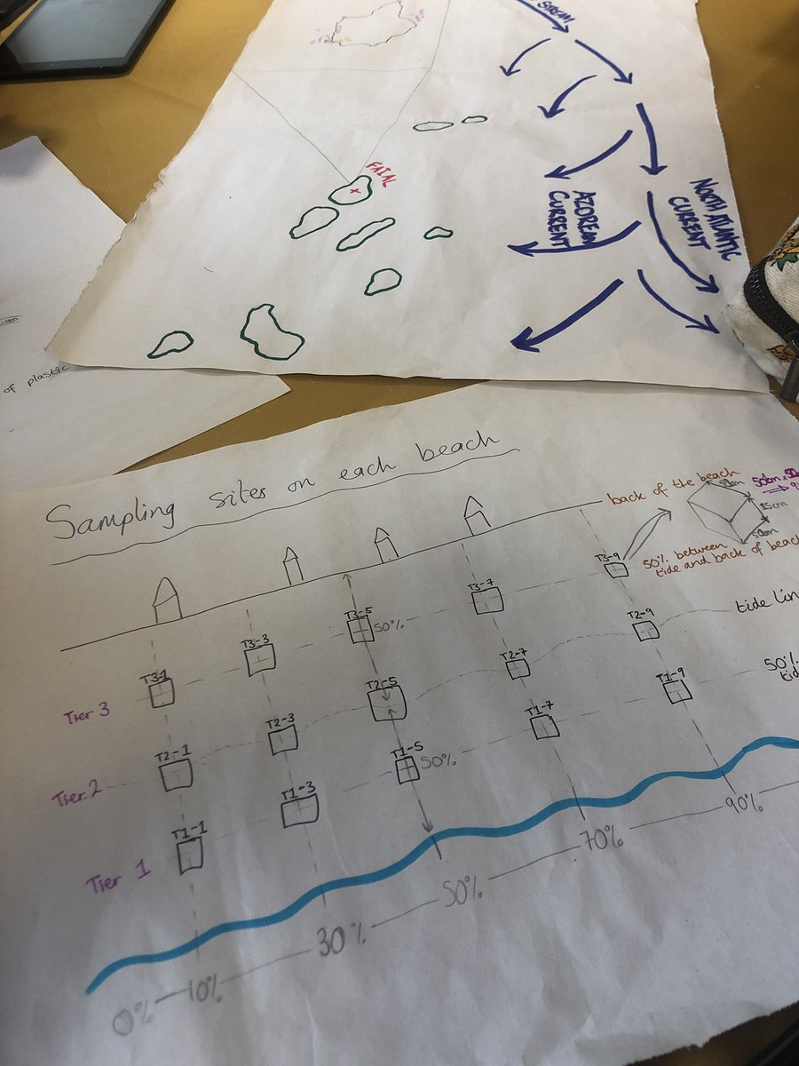 Final assessment in the Archipelago - we had to devise a 3 year field experiment to study plastic accumulation on Faial, Azores. This task has been very helpful in understanding how to devise an effective experimental design 📈 #FieldAzores #FieldCourseFortnight #ExeterGlobal