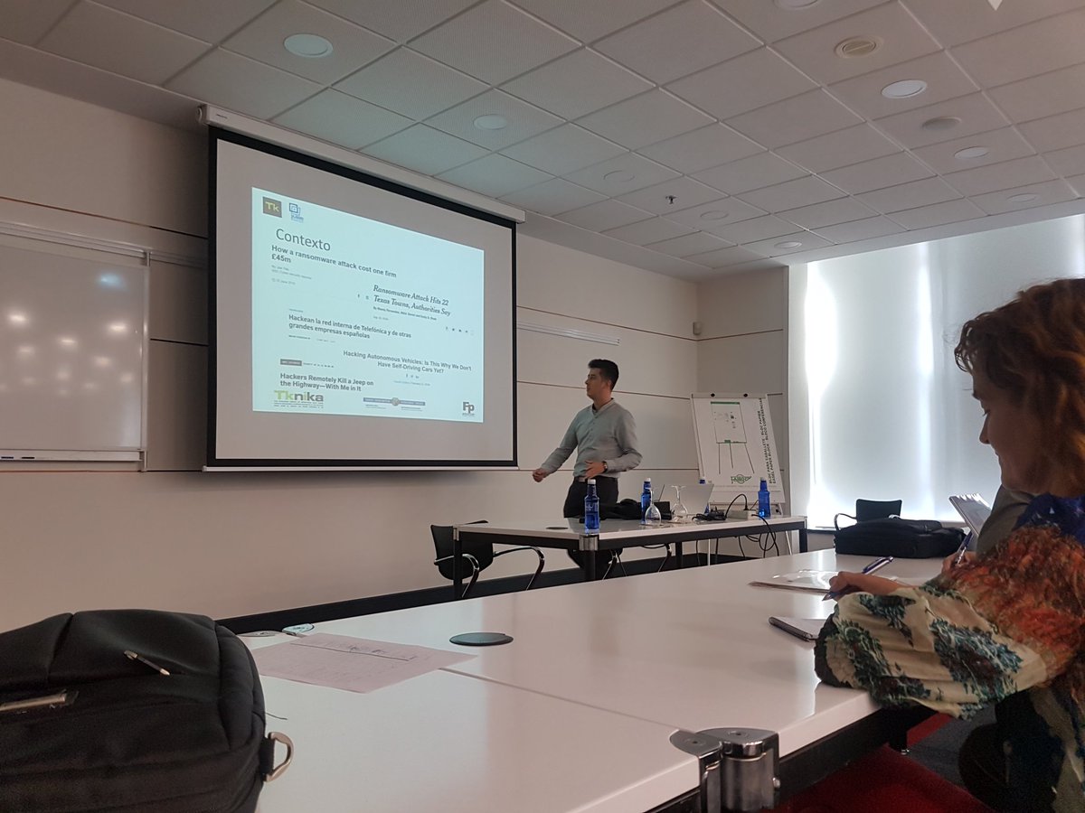 samtrial's tweet photo. Unai Segundo de @IESZubiriManteo y @tknika nos  explica las iniciativas sobre Ciberseguridad en la @FPeuskadi en colaboración con el BCSC @grupospri dentro del Programa de Desarrollo Directivo @rlamaintxau @ikaslangipuzkoa @IkaslanBizkaia @ikaslanaraba @ZUBI_Foro @jarevalo_FP https://t.co/UasS8zgB6G