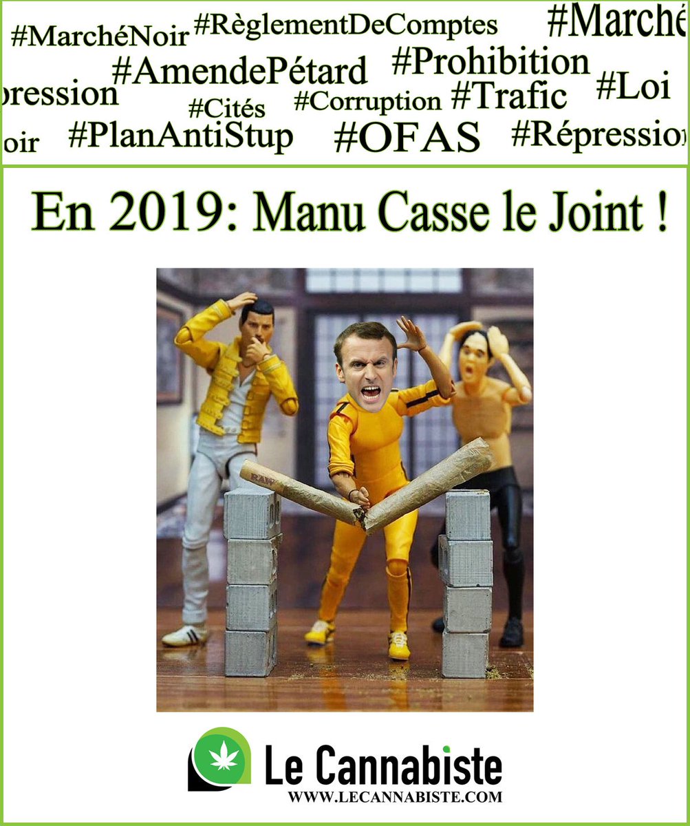 jpceccaldi's tweet photo. 2019 : Le bon sens en action !
On ne change pas une méthode qui perd.
#MacronCasseLeJoint #Prohibition #Echec #PlanAntiStups #Cannabis #EmmanuelMacron #Pétard #MemeDeWeed #LeCannabiste #BruceWeed #FranceVerte #Humour #Desespoir https://t.co/67ECofBVyd