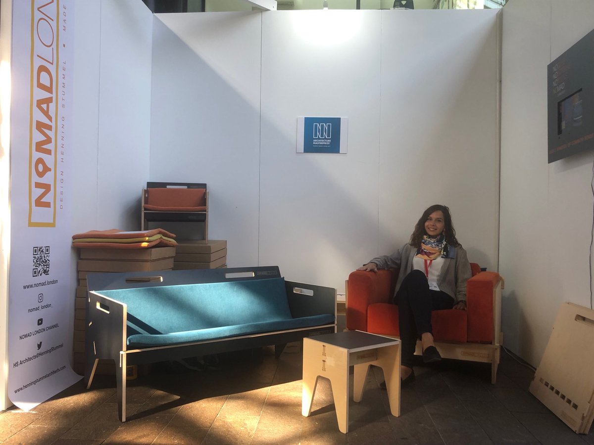Leire on our stand at design junction for  nomad.london  #furniture #furnituredesign #designjunction