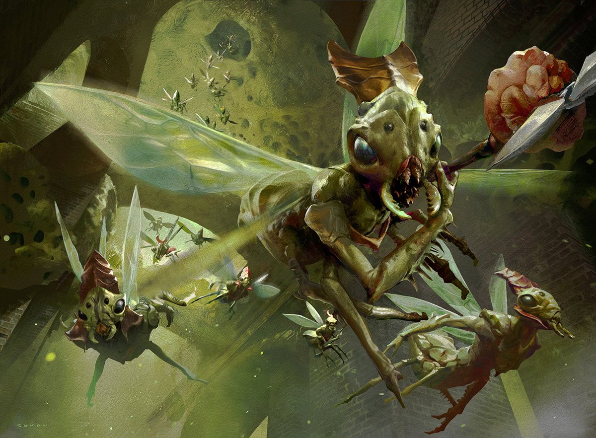 The Kraul are giant spaient insects. 