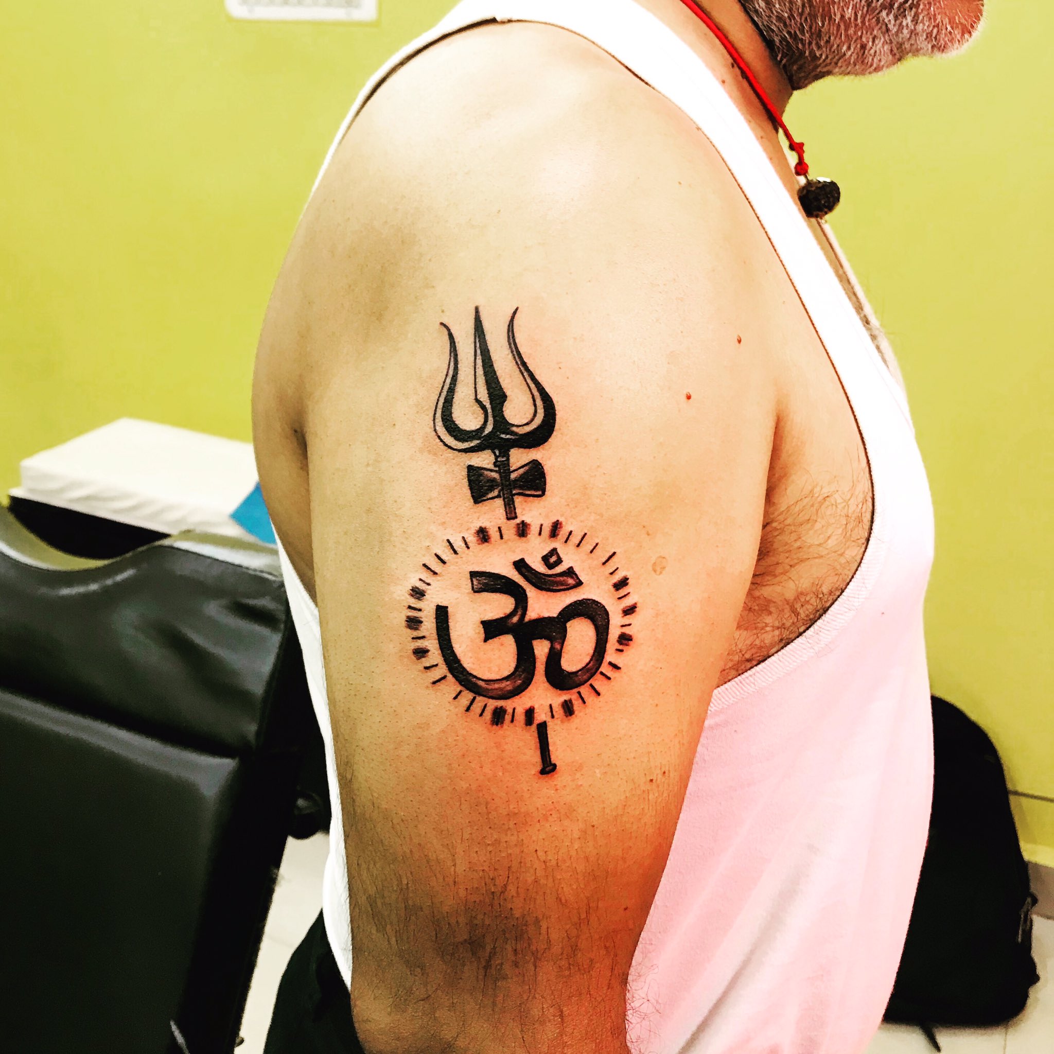 Tattoo uploaded by Skin Sketch tattoo  Sun with Trishul tattoo  Tattoodo