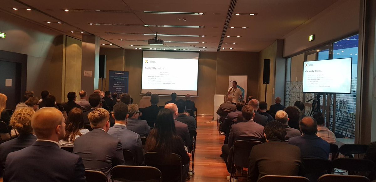 Comarch_Comms's tweet image. The first two presentations at #CUG2019 are behind us!

Jose Valerdi Tormo, Tranversal Project Manager at X by Orange, talked about how to build a telco in the cloud in his presentation "Telecoms Facing New Demands from Business &amp;amp; Enterprise Customers".