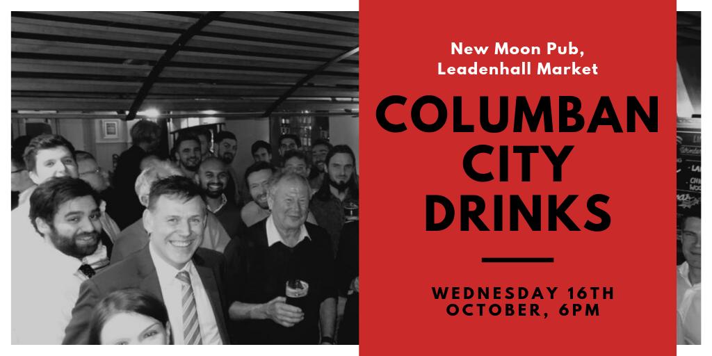 columbanalumni's tweet photo. Join the #SCCComunity for our first Columban City Drinks of the year! All welcome, come along for a great evening🍺
🗓️Wednesday 16th October
🕧6pm
📍New Moon Pub, Leadenhall Market
Find out more here: https://t.co/xzjERu7Biv https://t.co/xpyihZ5BHG