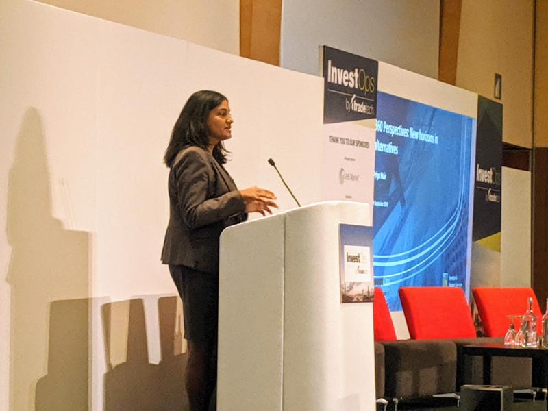 Invest_Ops's tweet photo. @PriyaNair from @RBCInvestorTreasury Services is giving us her perspective on the new horizons in alternatives and how can you automate manual processes and digitize your operations for complex assets and instruments to enhance the client experience at #InvestOps. https://t.co/NAw8hxF3V3