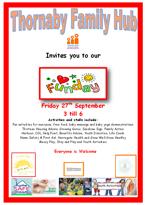 Family fun day at Thornaby Hub, Tedder Avenue, Thornaby on Friday 27 September 3pm - 6pm.  Pop down and meet myself and Katie for a cuppa and a chat 😃👭☕️🏠
#funday #Thornaby #Buildingstrongcommunities #meetingourcustomers