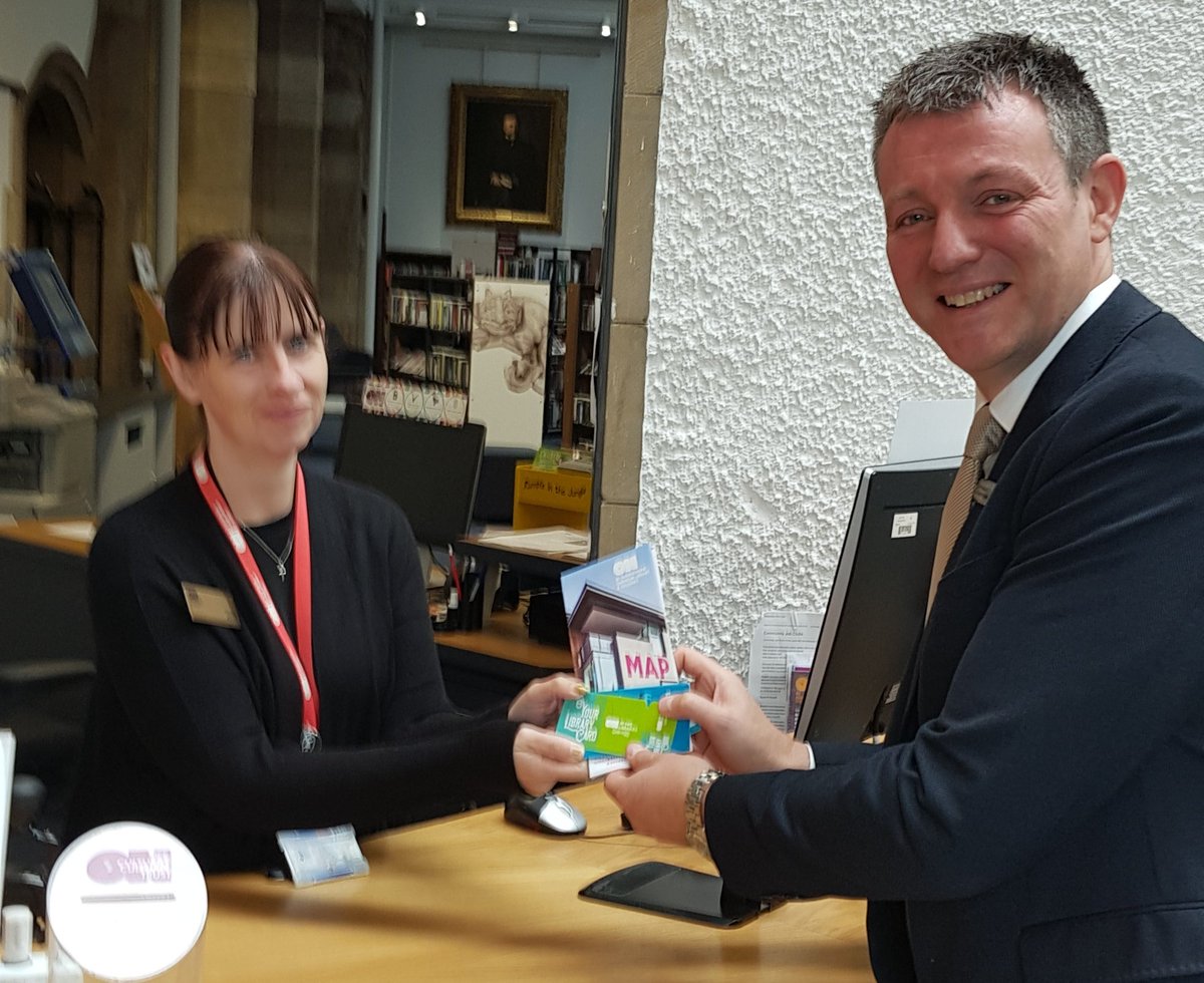 HawkerIain's tweet photo. With so many benefits of joining #FifeLibraries, Jillian processed my membership this morning in only a couple of minutes! Thanks Maggie, Jillian and Heather @fct_ceo https://t.co/5wo9jdIVMr