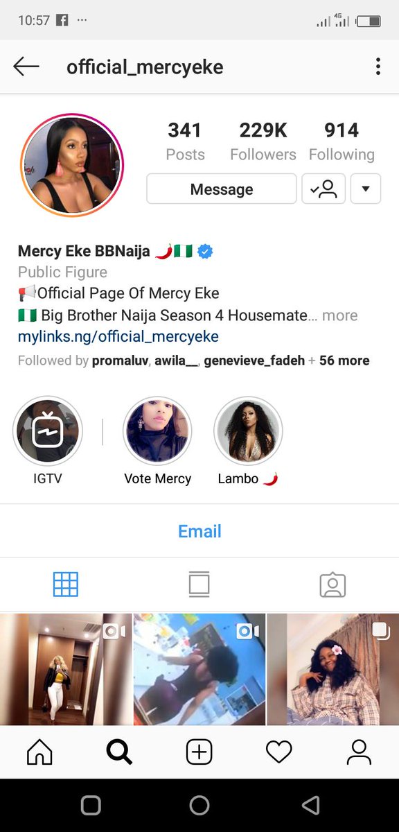 ogeonuegbu's tweet photo. We got the blue tick... Finally we can rest from these fake accounts
ππΎππΎππΎππΎππΎππΎππΎππΎππΎ#BBNaija https://t.co/13Vk4LKmuw