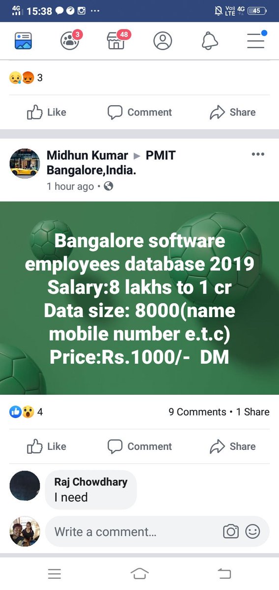ambivalikar's tweet photo. @PoliceBangalore This guy is openly selling the details of the people.
Isn't it a crime?

Profile link - 

https://t.co/j2BIaJRavw https://t.co/u1PsCyNCP3