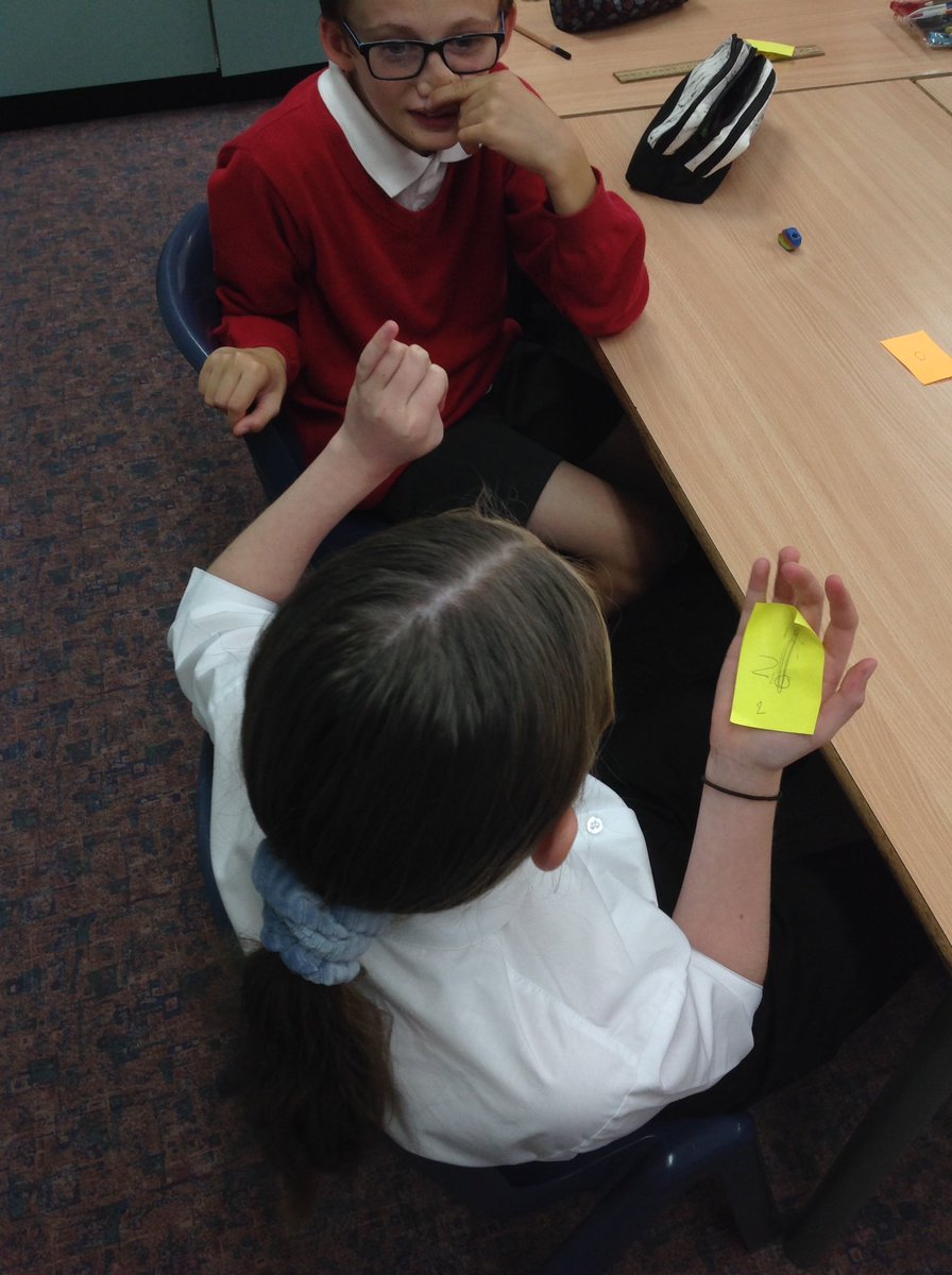 ChurchHillJS's tweet photo. Post-it note game in Maths today! #magicmaths #fun #guessmynumber https://t.co/Am708BBYVB