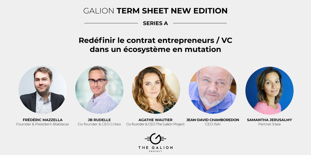 TheGalionP's tweet photo. #Galioncalling ! 📢 J-6 avant notre table ronde chez @joinstationf sur l'équilibre de la relation founders / investors w/ @mazaic, @jbrudelle @Sjerusalmy & @isai_fr. L'occasion de vous dévoiler notre Galion #TermSheet New Edition. RDV le 25/09 ! ➡️ https://t.co/ZYH3u92xsT https://t.co/5k21DEN8KU