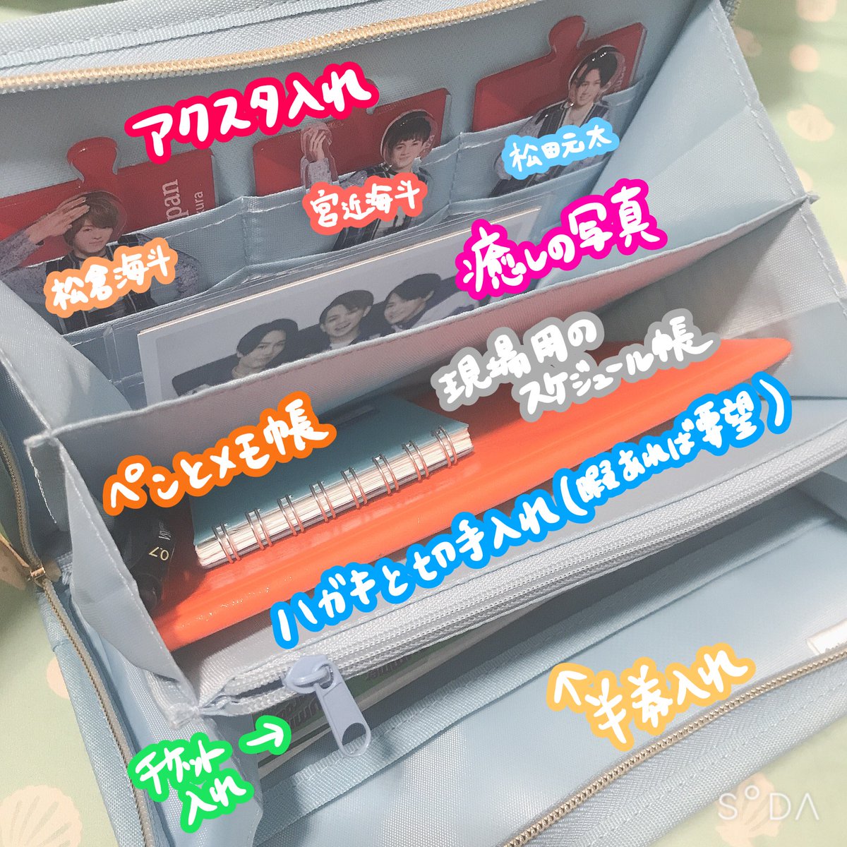 オタク 母子手帳ケースとはいっても大きさ形いろいろですからね 私はお店で見てジャバラ式のやつでピッタリでした